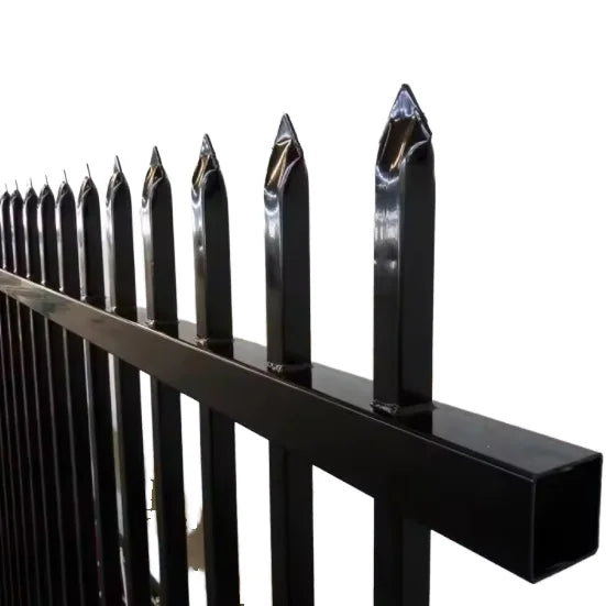 Best-Selling Modern Decorative Steel Iron Pipe Home Fence Beautiful Frame Powder Coated Double Welded Security Rot Proof 6 Feet