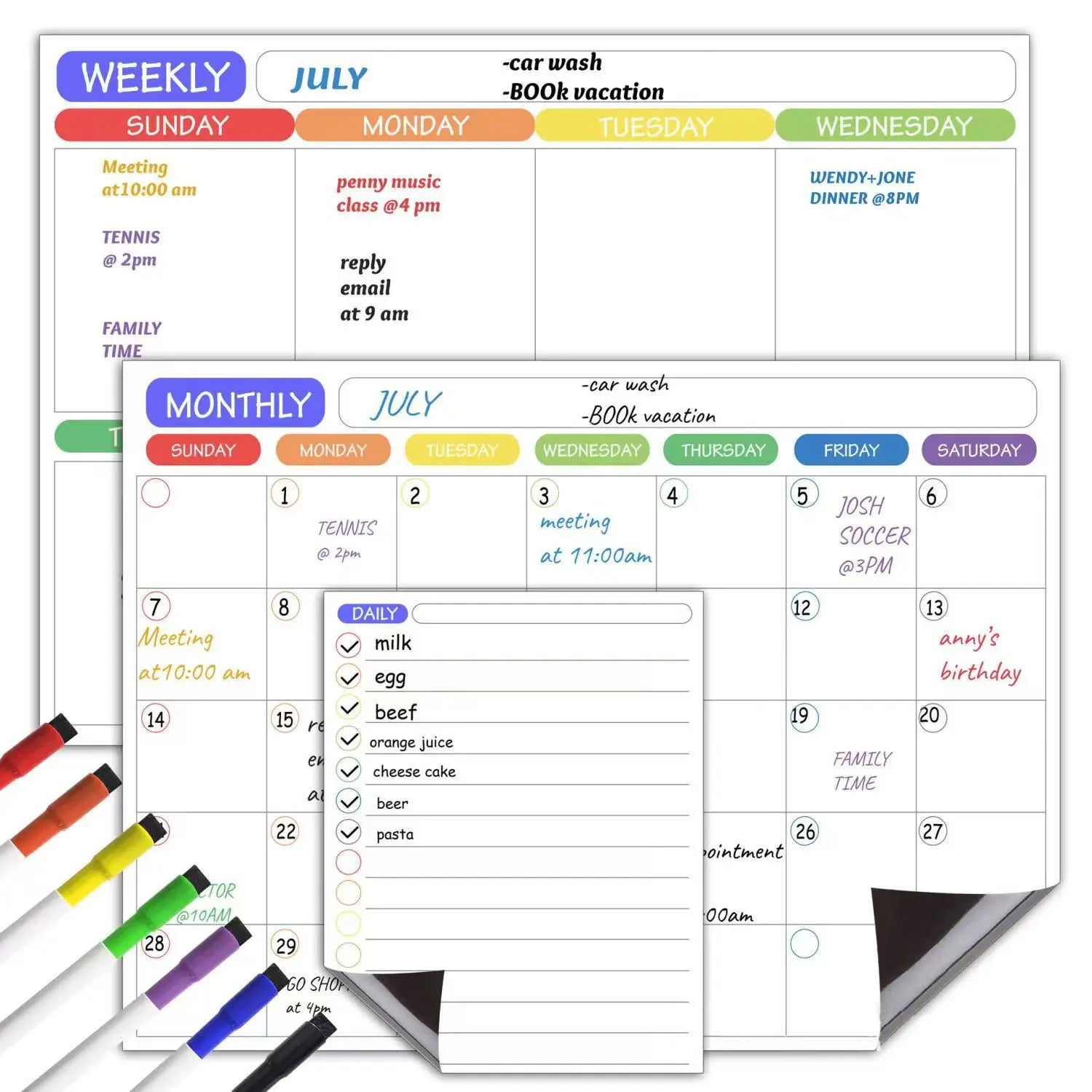 Magnetic Chore Chart Dry Erase Magnetic Board Reward Chart for Refrigerator