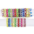Fashion Style Bracelets for Boys and Girls Elastic Band Alloy Rhinestone Women Bracelet