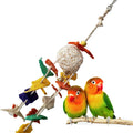 Small  Medium-sized Pet Bird Parrot Like Gnawing Teeth Grinding Toy Rattan Ball Loofah Hanging String