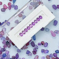 Astwo Jewelry Purple Vivid Sapphire Emerald Cut Tourmaline Stone Gemstone Amethyst Violet Purple Sapphire