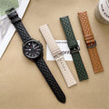 ShanHai 22mm Rhombic Pattern Genuine Leather Band for Samsung Galaxy Watch 5/pro/3/4/classic/Active 2 Sport Watchbands Bracelet