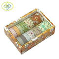 Custom Printed 12 Roll /box Deco Masking Adhesive Paper Tape Scrapbooking Japanese Washi Tape