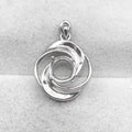Sterling Silver 8*8mm Semi Mount Pendant Empty Frame Blank Support Setting S925 Base Holder Without Center Stone for DIY Inlay