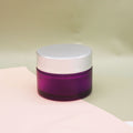 1oz Frosted Purple Empty Cream Jars 50g