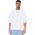 Manufacturer's 255 300 GSM Blank Box Tee Drop Shoulder 100% Cotton T-Shirt for Men Boxy Fit Crop Oversized Heavyweight Knitted