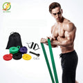 NQ SPORTS Flat Resistance Band Elastic Exercise Equipment Set Enhanced Resistance Band Set Silicon Long Resistance Band