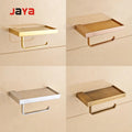Bathroom Tissue Holder Wall Mounted Toilet Tissue Roll Holder/Toilet Paper Holder with Phone Shelf