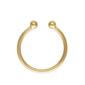 14K Gold Filled Jewelry Open 3.0mm Bead Ring Minimalistic Stacking Ring