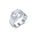 925 Silver Engagement Ring Pure Rhodium Plated Wedding Rings for Couples CZ Diamond Moissanite Wedding Ring