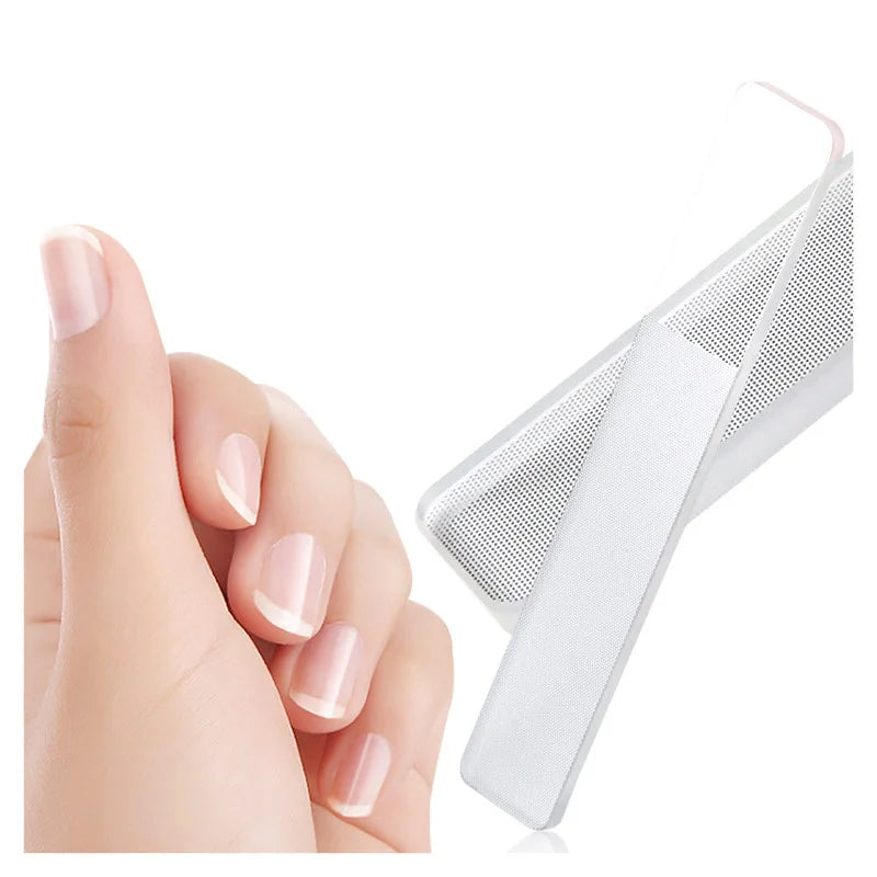 Professional Rounded Corner Nano Glass Nail Buffer Finger Polisher with Nail Shine Convenient for Nail Care
