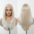 13*6 Hd Big U Lace Wig Synthetic Future Fiber Natural Soft Wig Curly Wave Color Mixed 180% Density Blonde 613 Durable