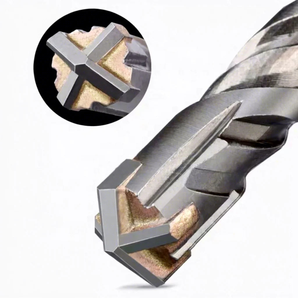 Classic Slop Tip 4 Cutters U Flute SDS Puls Max Shank Hammer Drill Bit for Concrete
