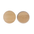 Mason Jar Lids Bamboo Wood Durable Canninng Leakproof Cover With Straw Bottle Caps Home Kitchen Lids