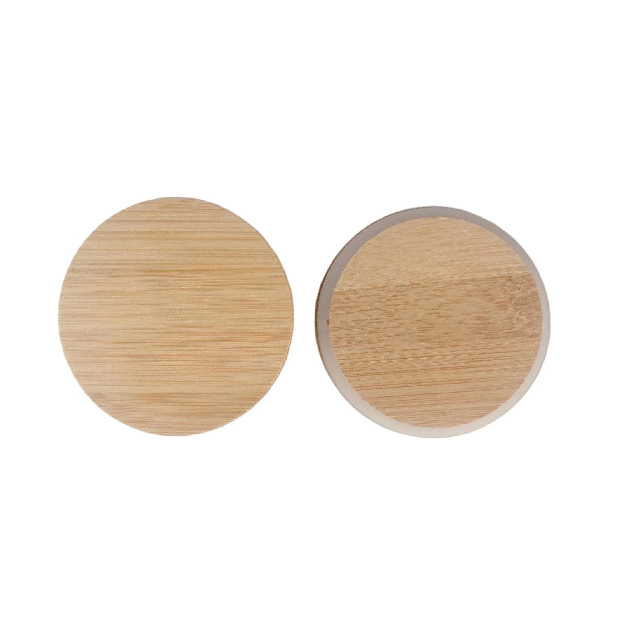 Mason Jar Lids Bamboo Wood Durable Canninng Leakproof Cover With Straw Bottle Caps Home Kitchen Lids