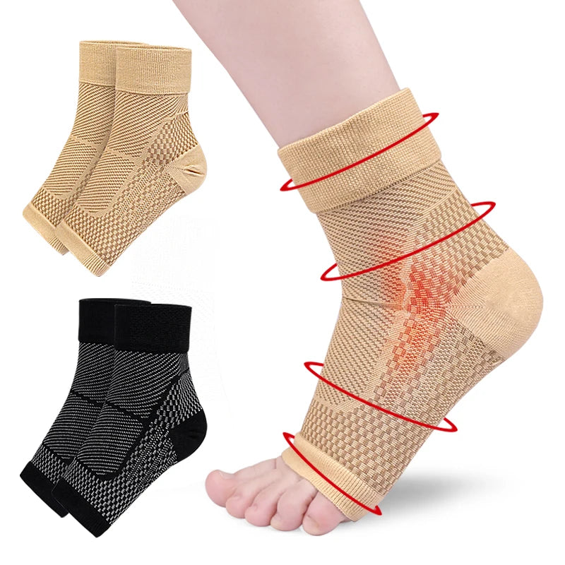 Ankle Brace Sleeve Plantar Fasciitis Foot Ankle Swelling Tendonitis Achilles Tendon Heel Spurs Compression Socks