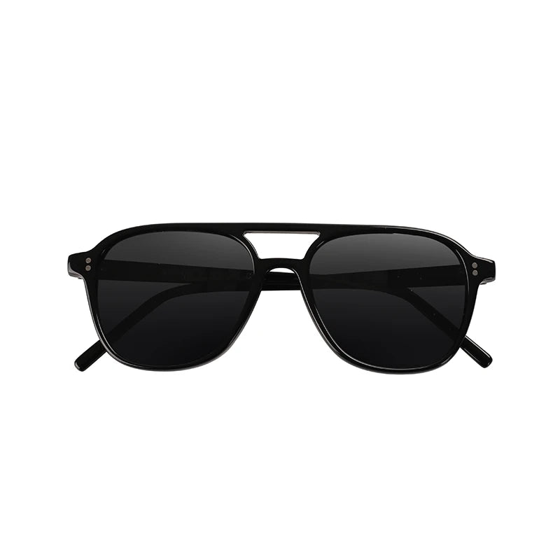 Newest Acetate Fashion Double Bridge Designer Authentic Shades Men Sunglasses