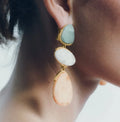 New Design Fashion 2 Color ZA New Woman Irregular Acrylic Resin Dangle Earrings