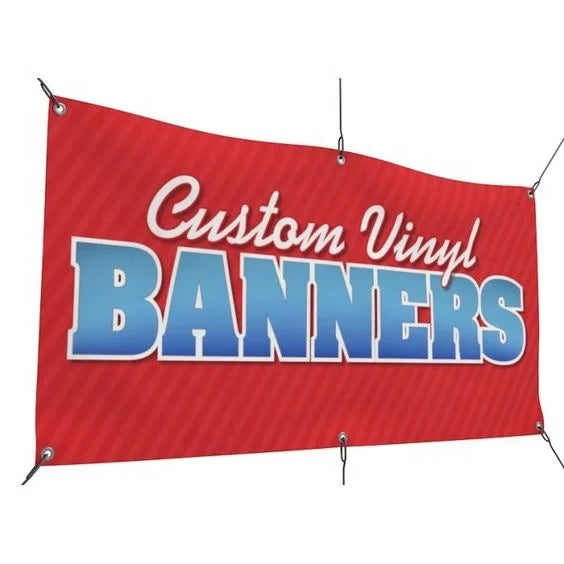 Pvc Vinyl Flex Banner Outdoor Banners Factory Custom Waterproof Vinyl Fence Mesh Party Outdoor Advertising Vinyl Banner