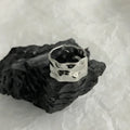 VAF Irregular Smooth Surface Bump Ring Men'S Stainless Steel Ring Anillos De Hombre