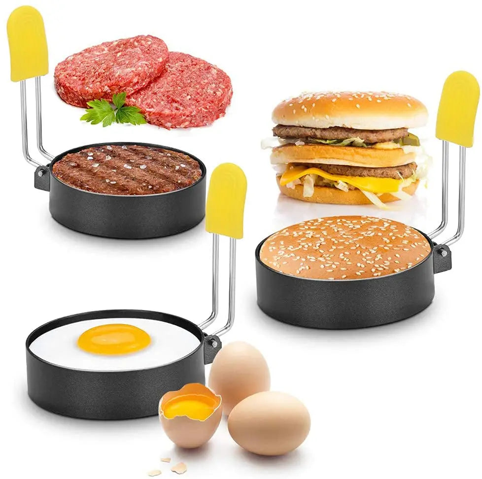 New Design Stainless Steel Non-Stick Egg CookerRound Egg Shaper MoldEgg Frying Ring for Cooking Breakfast