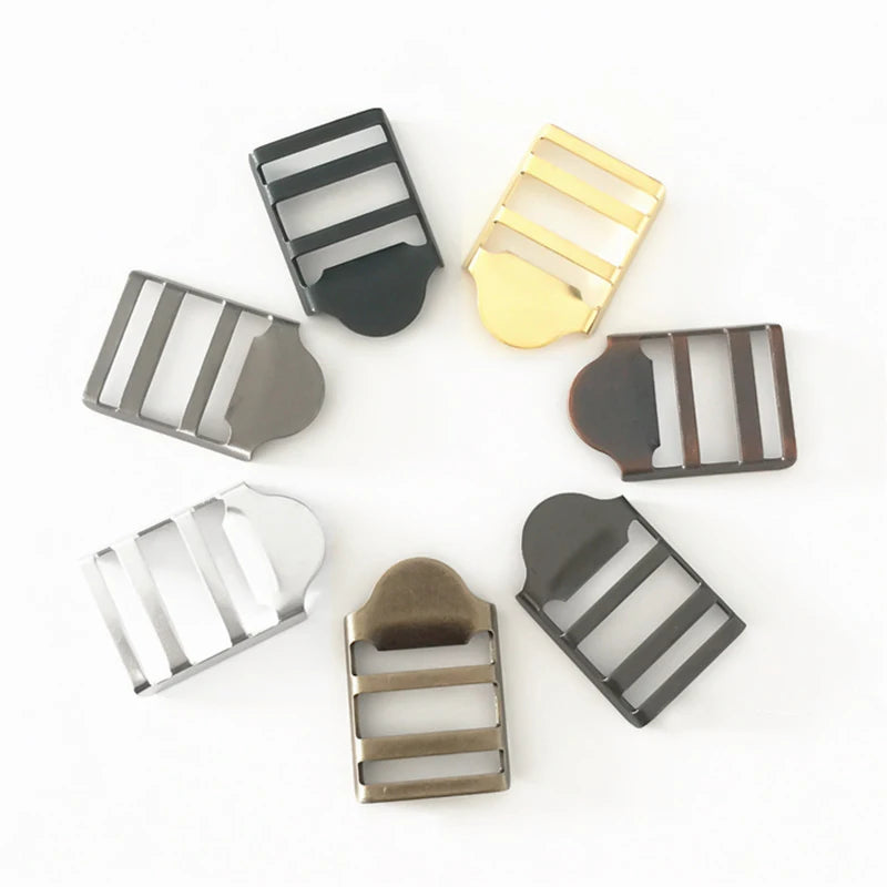 Belt Adjustment Buckle Inner Diameter 15/20/25/30 mm Webbing Schoolbag Adjustment Buckle Luggage Accessories Leather Rivets