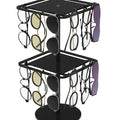 Modern Acrylic Rotating Sunglasses Display Rack Single or Double Black Transparent Desktop Glasses Storage for Exhibition Hall