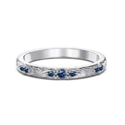 Dylam Blue Gemstone 5A Cubic Zircon Stackable 925 Sterling Silver Gold Plated Rings Jewelry Women 100