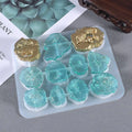 Eleven Full Plate Irregular Crystal Stone Silica Gel Mirror Mold Resin Mold Vase