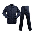 Unisex Tactical BDU Formal Breathable Woven Ripstop Security Guard Patrol Uniform Set OEM Dark Blue Needle Detection Windproof