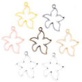 6 Colors Starfish Charms for Necklace Keychain Pendant DIY Metal Alloy Jewelry Marking 28*22mm D7139
