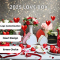 2025 Valentine's Heart-Shaped Rose Gift Box Custom Size Eco-Friendly Recycled Paperboard Sponge Lining Flower Gift Box