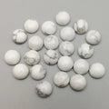 DIY DIY 8mm Smooth Round Stone Natural Loose Gemstone Howlite Cabochon For Jewelry Making Carving Crafts Crafts HY