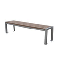 Outdoor Park Backless Wood Bench Seat Outside Street Wooden Bench Seating Public Garden Patio Yard Bench Without Back