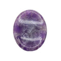 2026 Natural Gemstone 35x45mm Worry Pocket Stone Thumb Amethyst Gemstone Crystal Massage Chakra Worry Stone