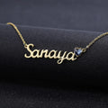 Wholesale Gold Plated Personalized Non Tarnish 925 Sterling Silver Name Necklace for Women