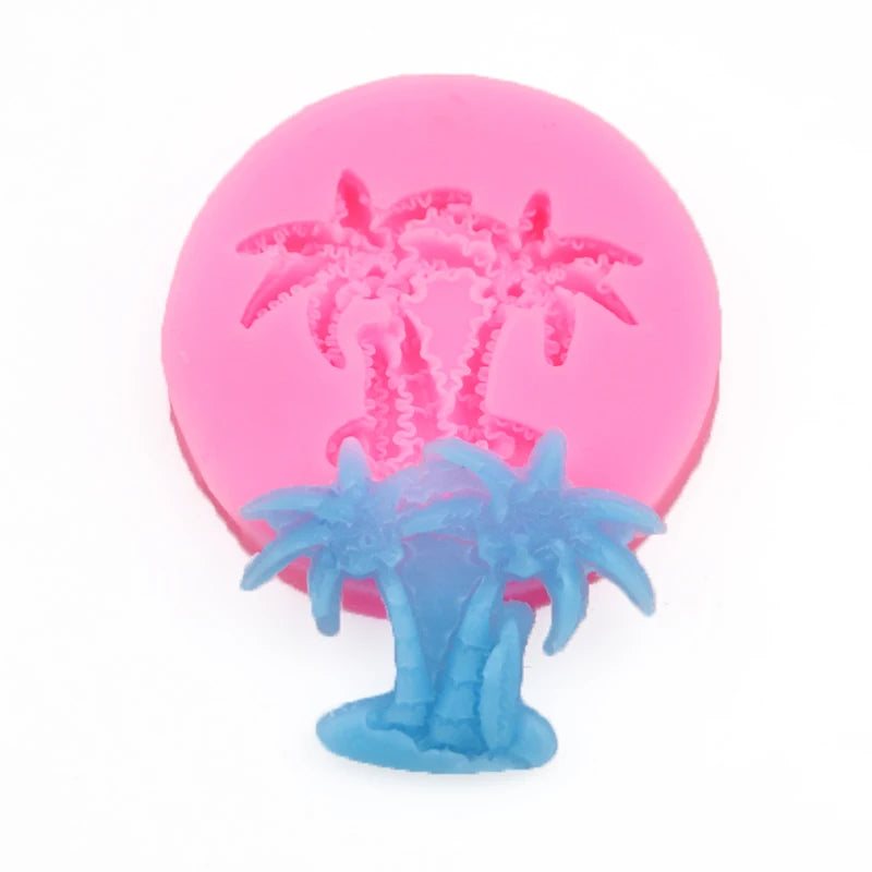 XGY-88 Silicone Mold Coconut Tree Shape Cake Decorating Tools Silicone Mold Reborn Doll Mold Custom Silicone Bake Resin