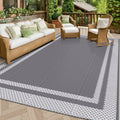 HOT SALE Polypropylene Classic Outdoor Waterproof Reversible Washable Foldable Medium Pile Camping Rug Home Patio RVs Decks