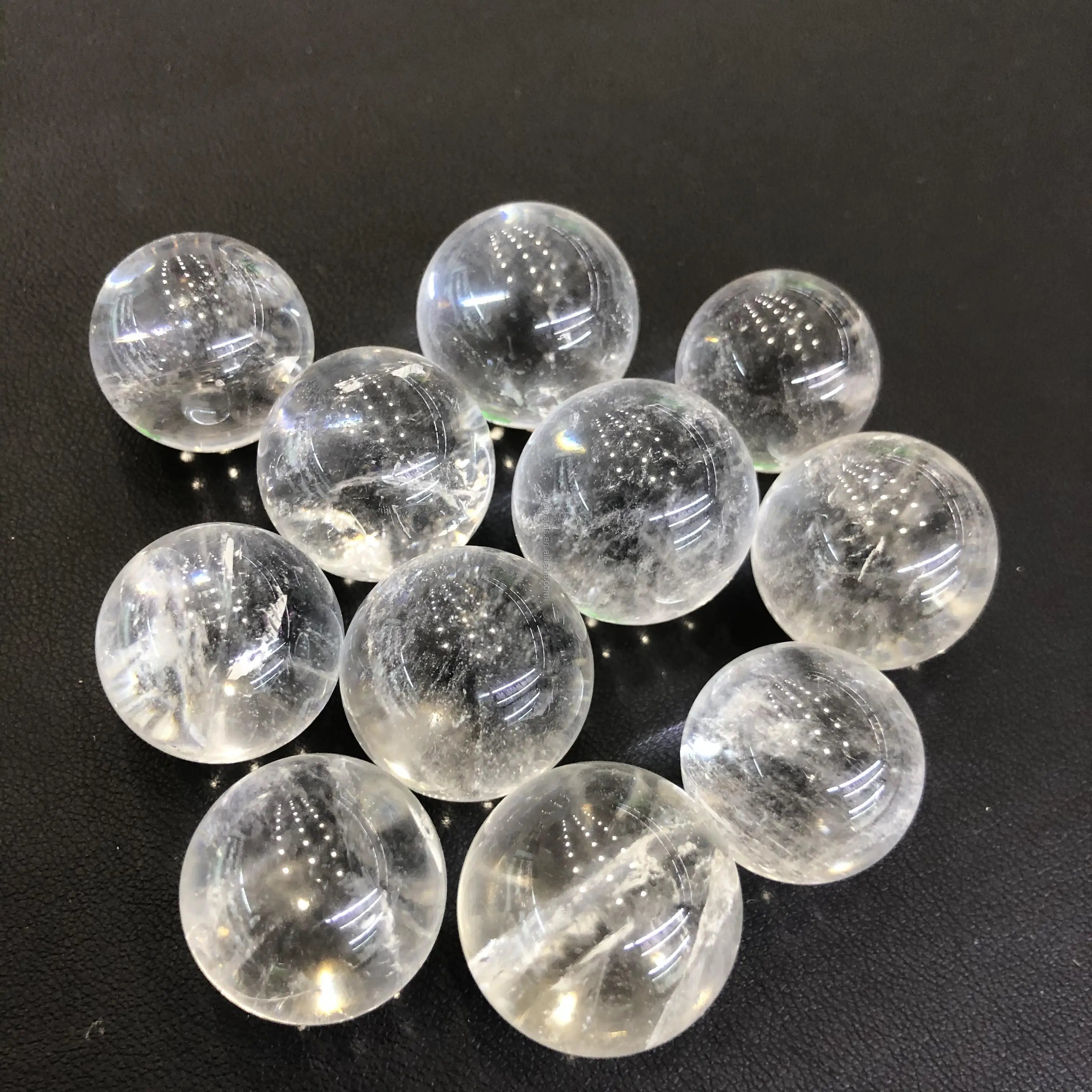Wholesale Bulk Natural Polished Small Crystal Ball Mini clear Quartz Sphere Folk Crafts for Home Decoration