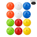 TPE Airflow 26 Holes 12 Pack Hollow Training Balls Outdoor Indoor Practice 74mm 23g Pickleball