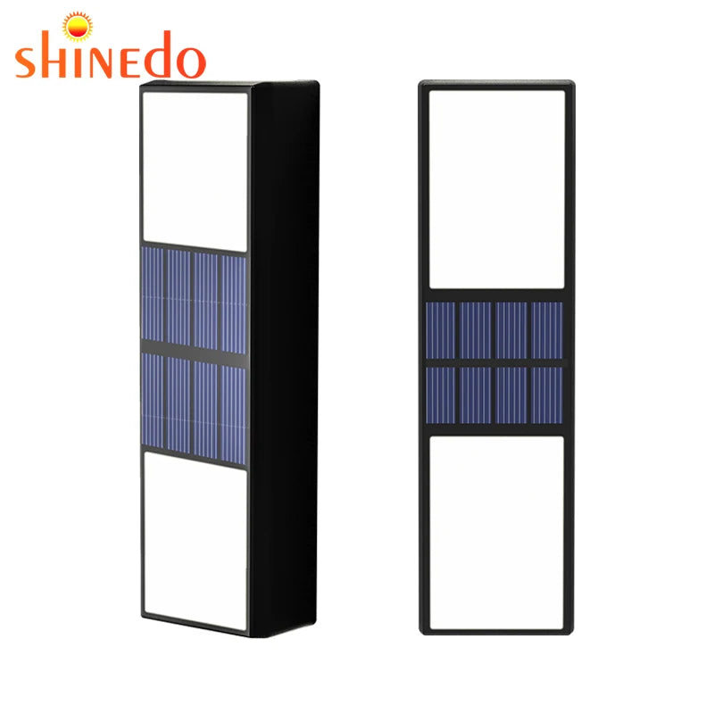Highlight Bidirectional Solar Wall Lamp Intelligent Light Control Outdoor Waterproof Garden Light