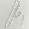 VIANRLA Necklace 925 Sterling Silver Minimalist Silver Chain Bead Necklace Dainty Support Customization
