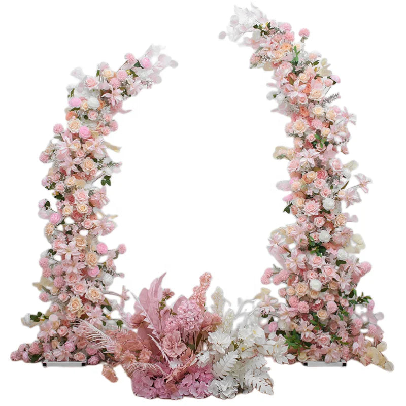 Colorful Wedding Silk Artificial Roses New Style Flower Row for Arch Arrangements for Mother's Day Christmas & Back to School