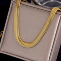 Punk Non Tarnish 18k Gold Plated Stainless Steel Thick Snake Chain Necklaces for Women