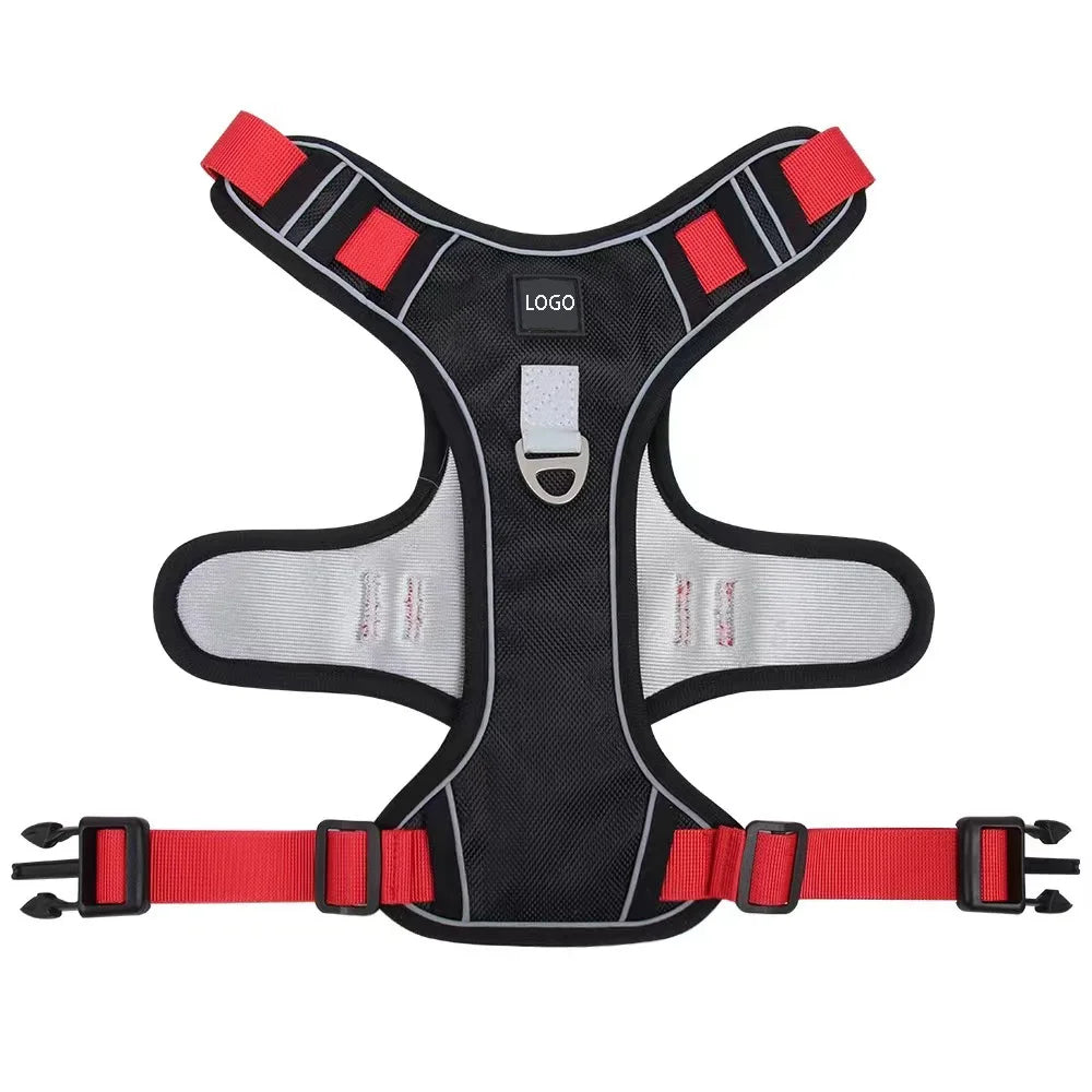 Adjustable Dog Strong Wear-resistant Tactic Dog Tactical Harness Camping Hiking Dog Backpack Harness Product