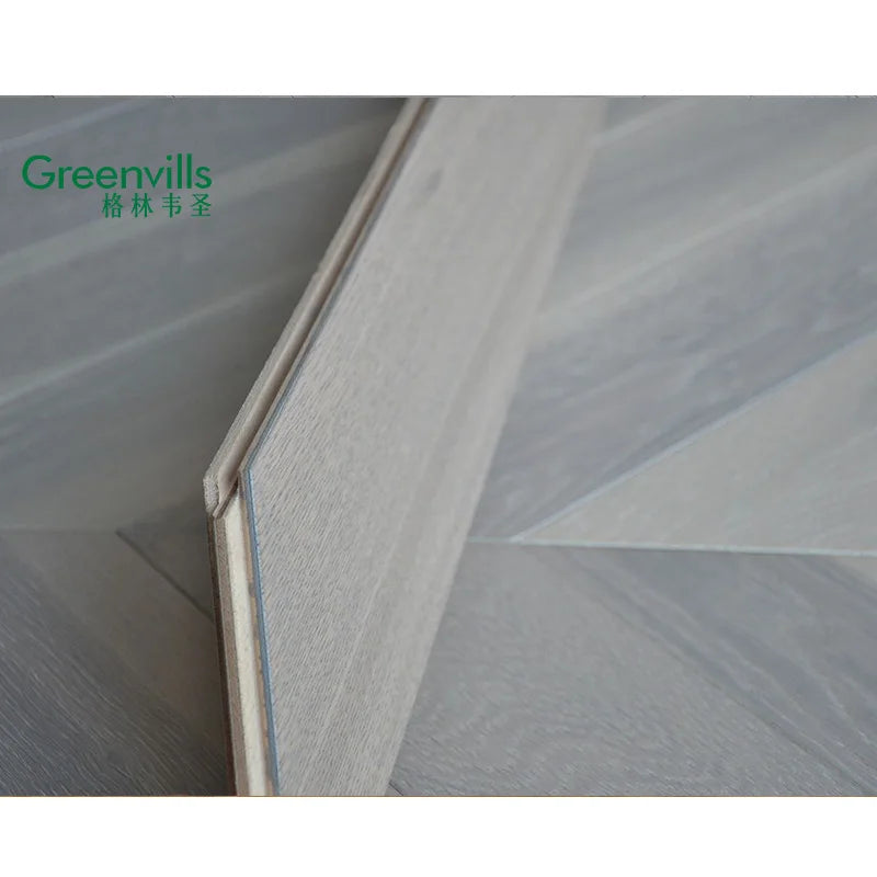 100% Real Wood Chevron Engineered Oak Wood Flooring /Multi Layer Oak Floor/Hardwood Parquet