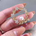 New Special Wheat Ear Brooch 8-9mm Natural Freshwater Bread Pearl AAAA Grade White Zhuji Pearl Jewelry