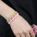 New Design Heart Shape Stretchable Bangles Jewelry Women Silicone Bracelets Bangles