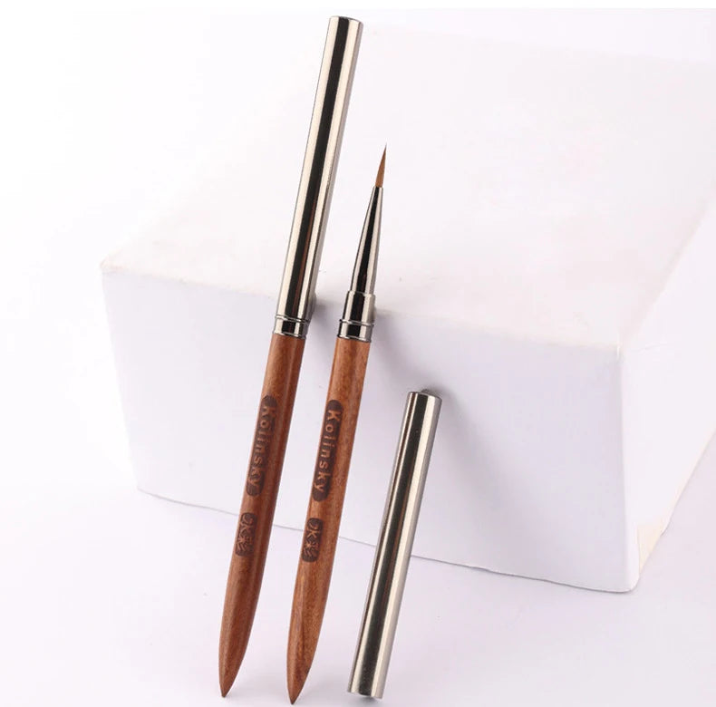 Hot Sale Professional Wood Pure Kolinsky Flower Paint Universal Manicure Brush Nail Brush Kolinsky High Quality