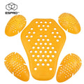 CE-Level 1 Motorcycle Jacket Armor Insert Moto Jacket Protector Motorcycle Dorsal Motorcycle Back Spine Elbow Protection 5 Pcs MegaBDM